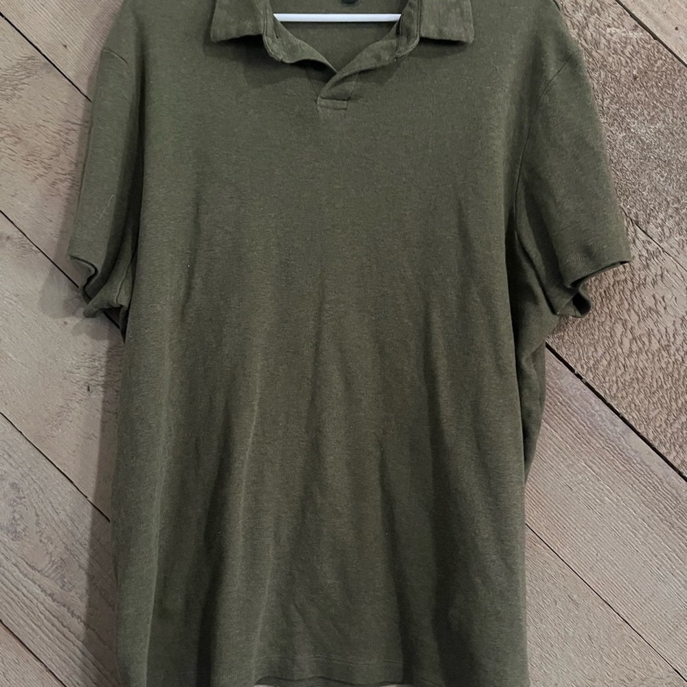 Banana Republic Men's Olive Polo Shirt